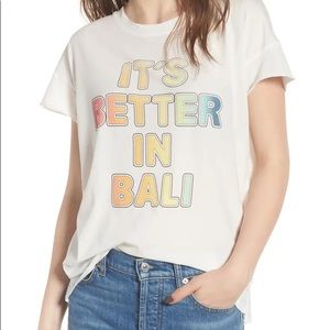 It’s better in Bali t-shirt by Junk Food size M